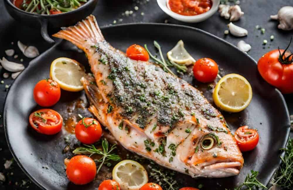 Caribbean Style Coral Fish Barbecue