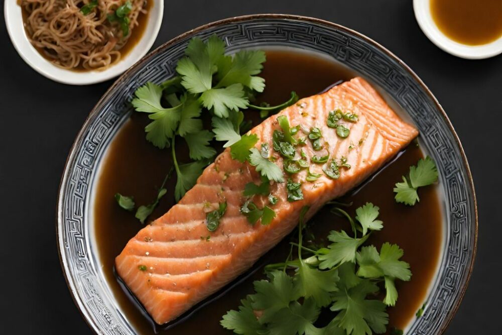 Chinese-Style Baked Salmon